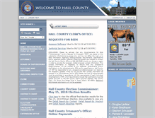 Tablet Screenshot of hallcountyne.gov